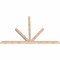 Ekena Millwork Saratoga Smooth Timber Gable Bracket, Douglas Fir, 96"W x 64"H x 3 1/2"D x 3 1/2"F, 16/12 Pitch GBW096X64X0404SAR00SDF - alternate 5